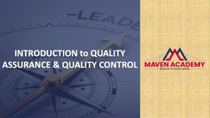 Introduction to quality control and quality assurance course.